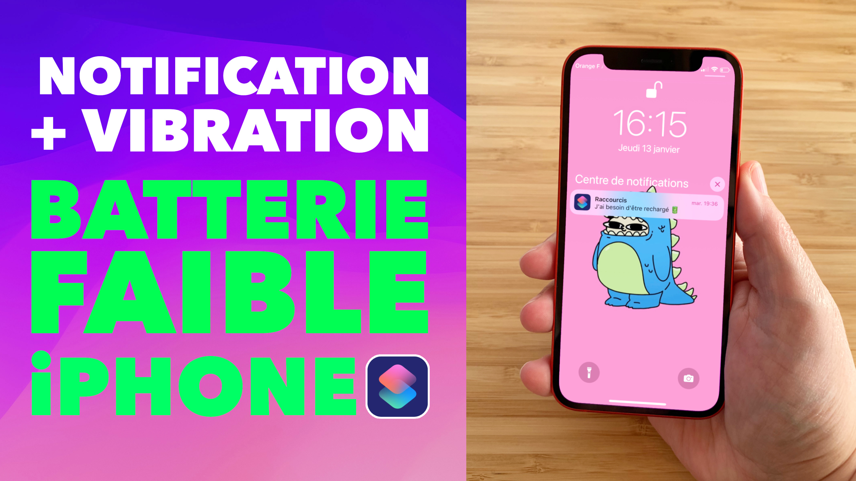 Créer une alerte sonore en cas de batterie faible sur iPhone et iPad ! 🤩🔋