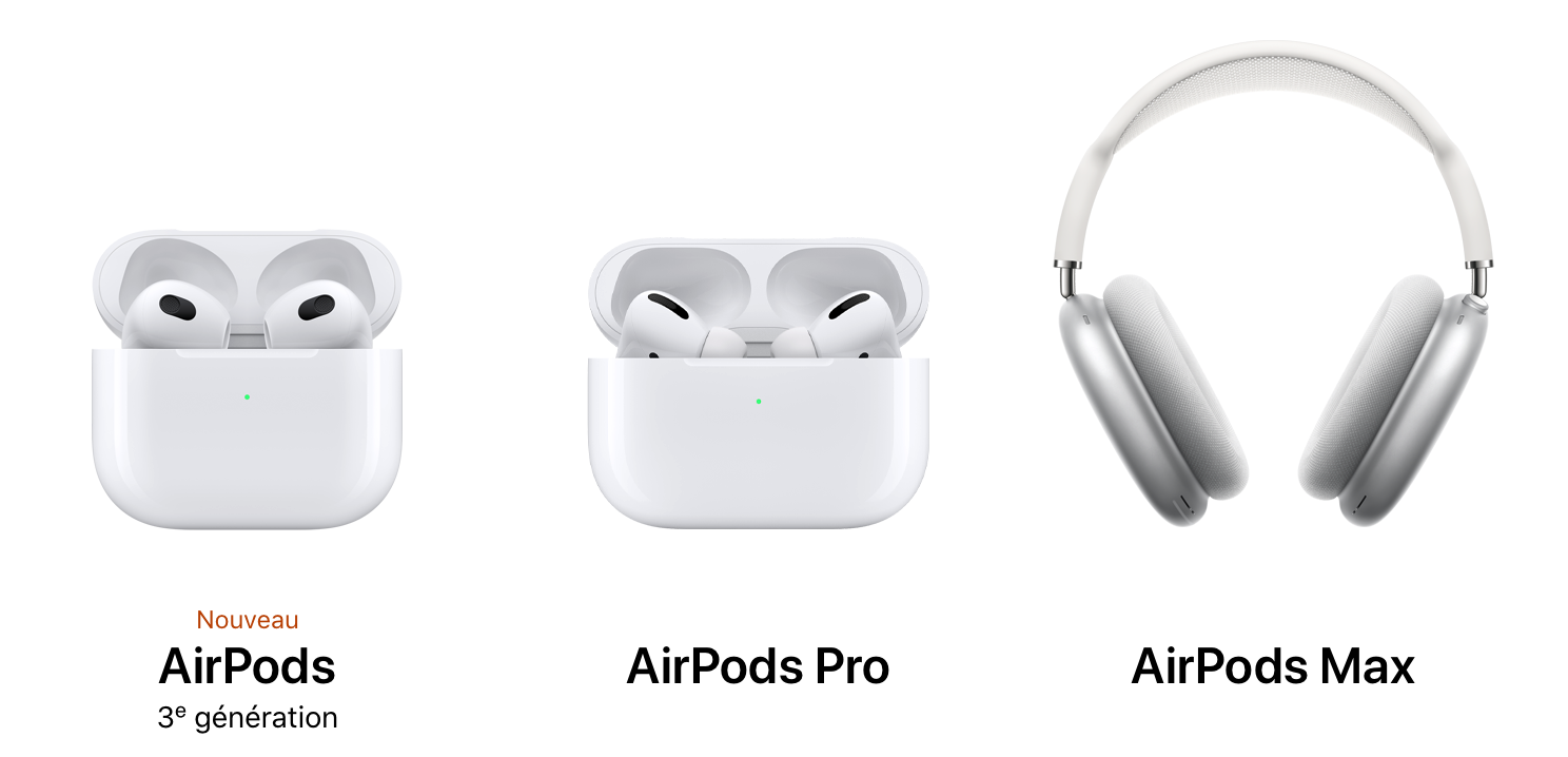 Quels AirPods acheter en 2022 ?
