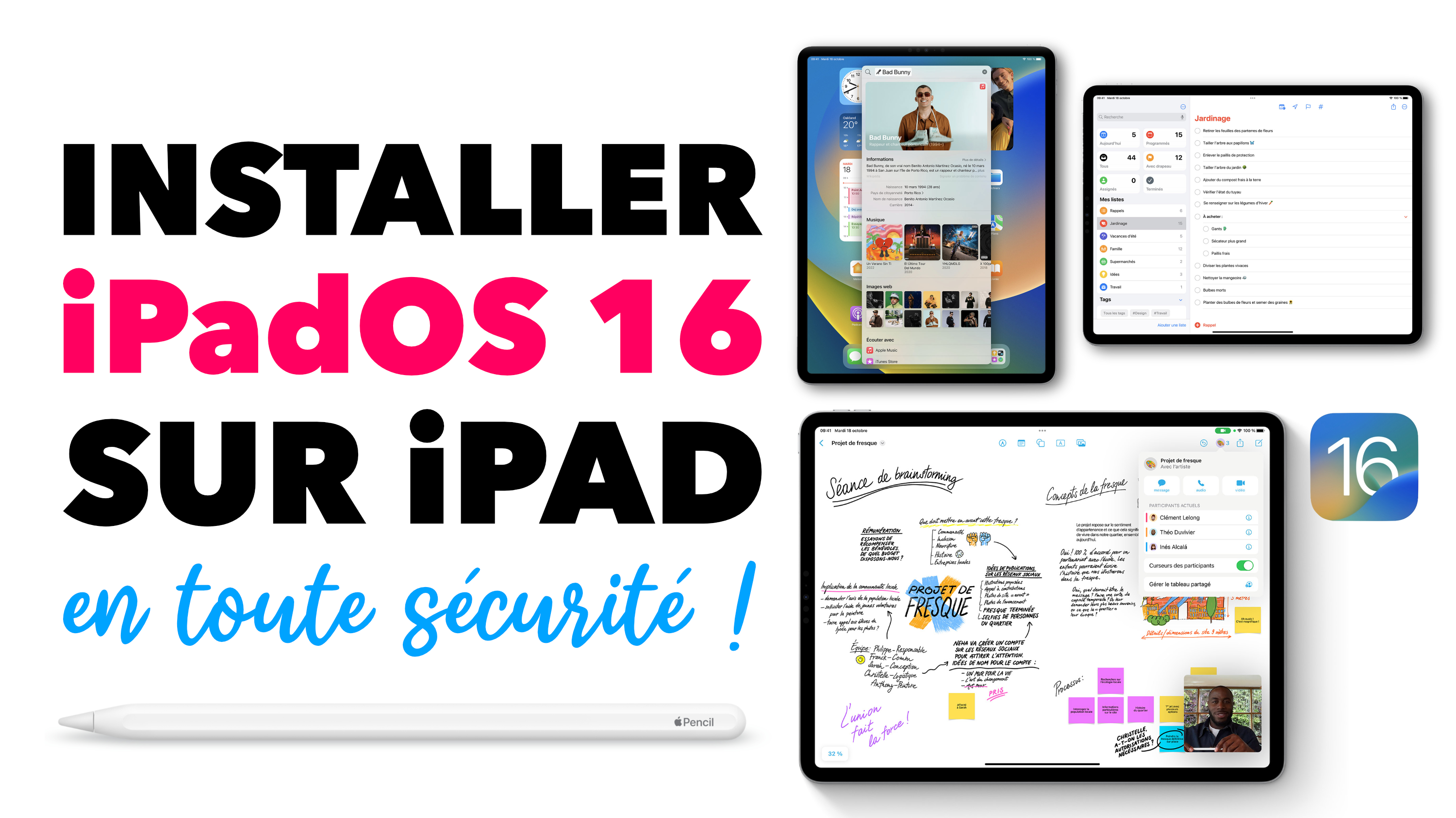 Installer iPadOS 16 sur votre iPad, en toute sécurité