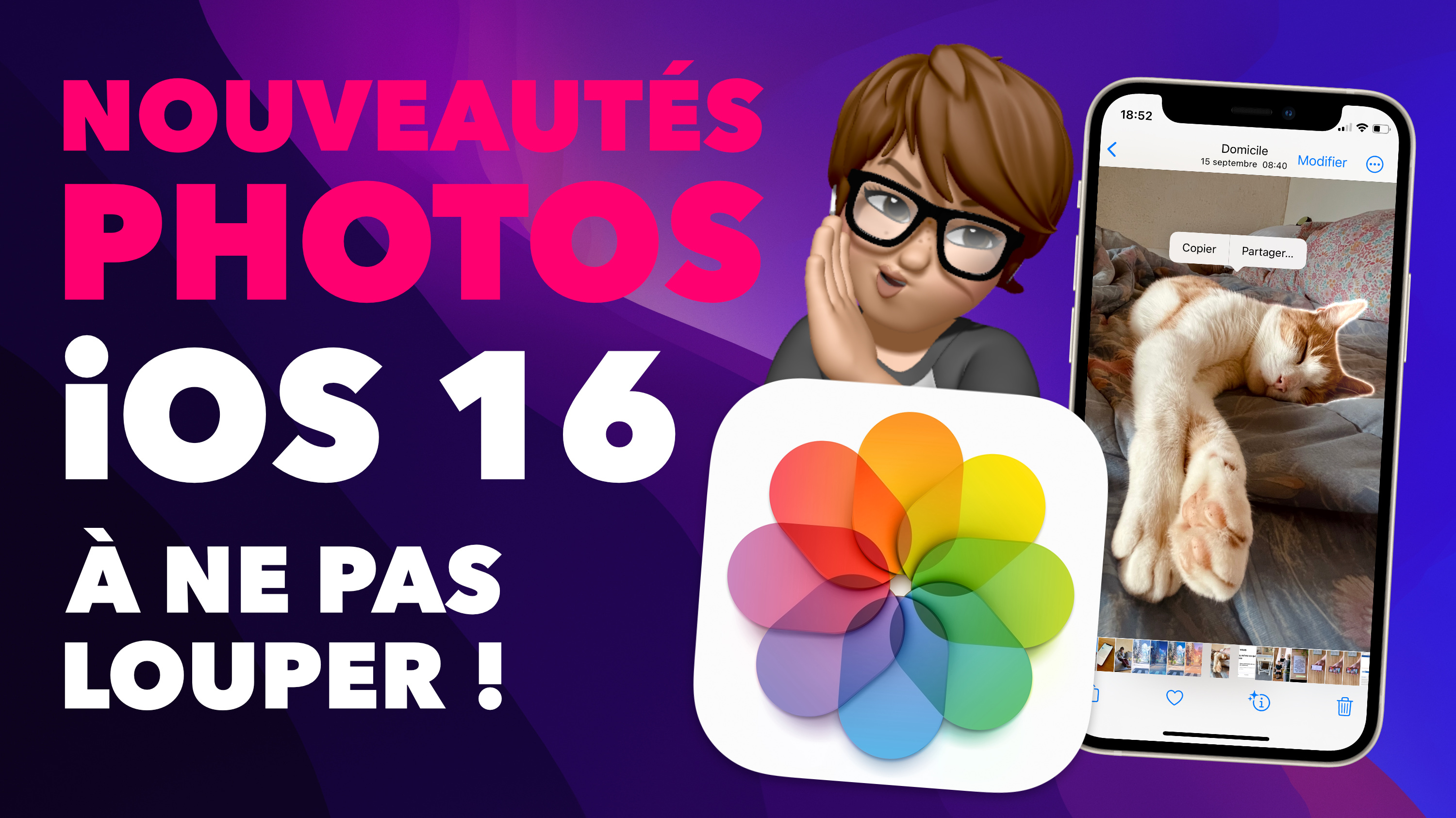 iOS 16 • Les 5 nouveautés de PHOTOS à ne pas louper !