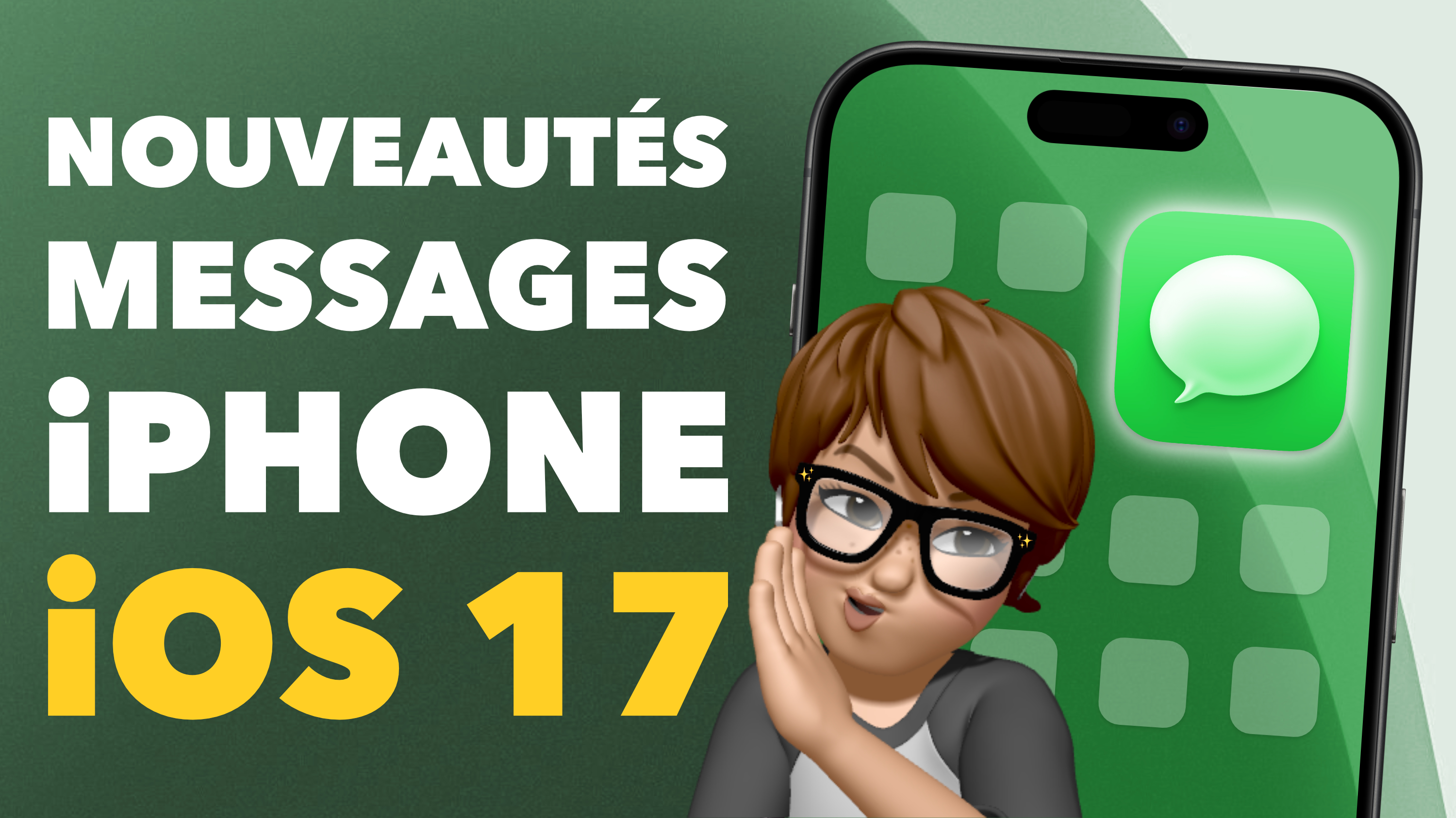 iOS 17 • Les 12 nouveautés de MESSAGES à ne pas louper sur iPhone • Apple