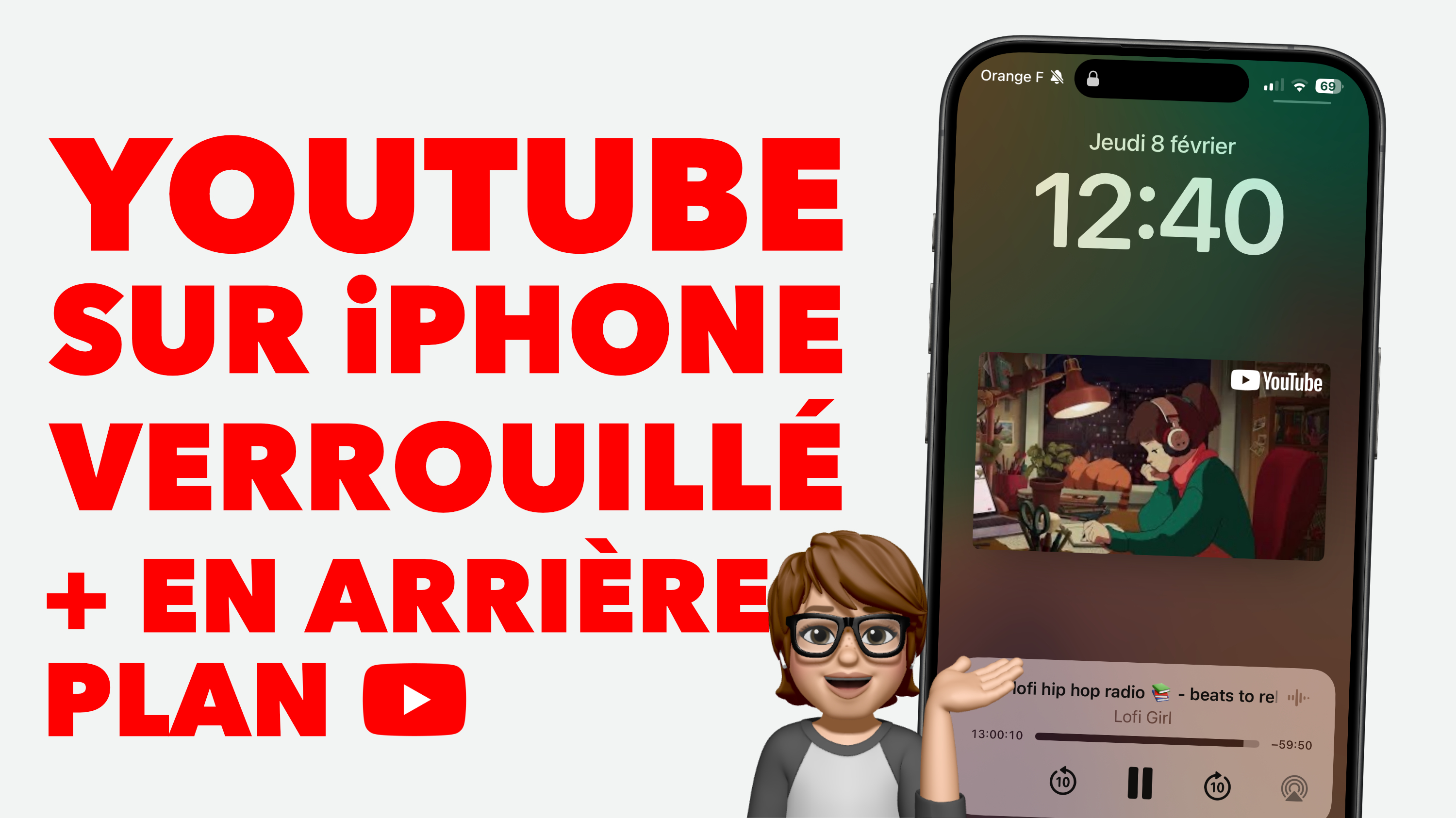 Utiliser YouTube sur un iPhone verrouillé et en arrière plan (+ astuce Dynamic Island)