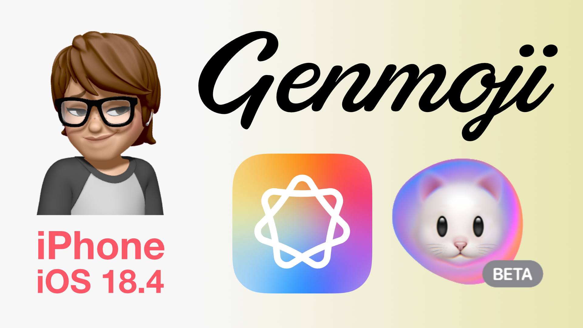 Créer des GENMOJI • Apple Intelligence sur iPhone, iPad, Mac (emoji personnalisé iOS 18.4)
