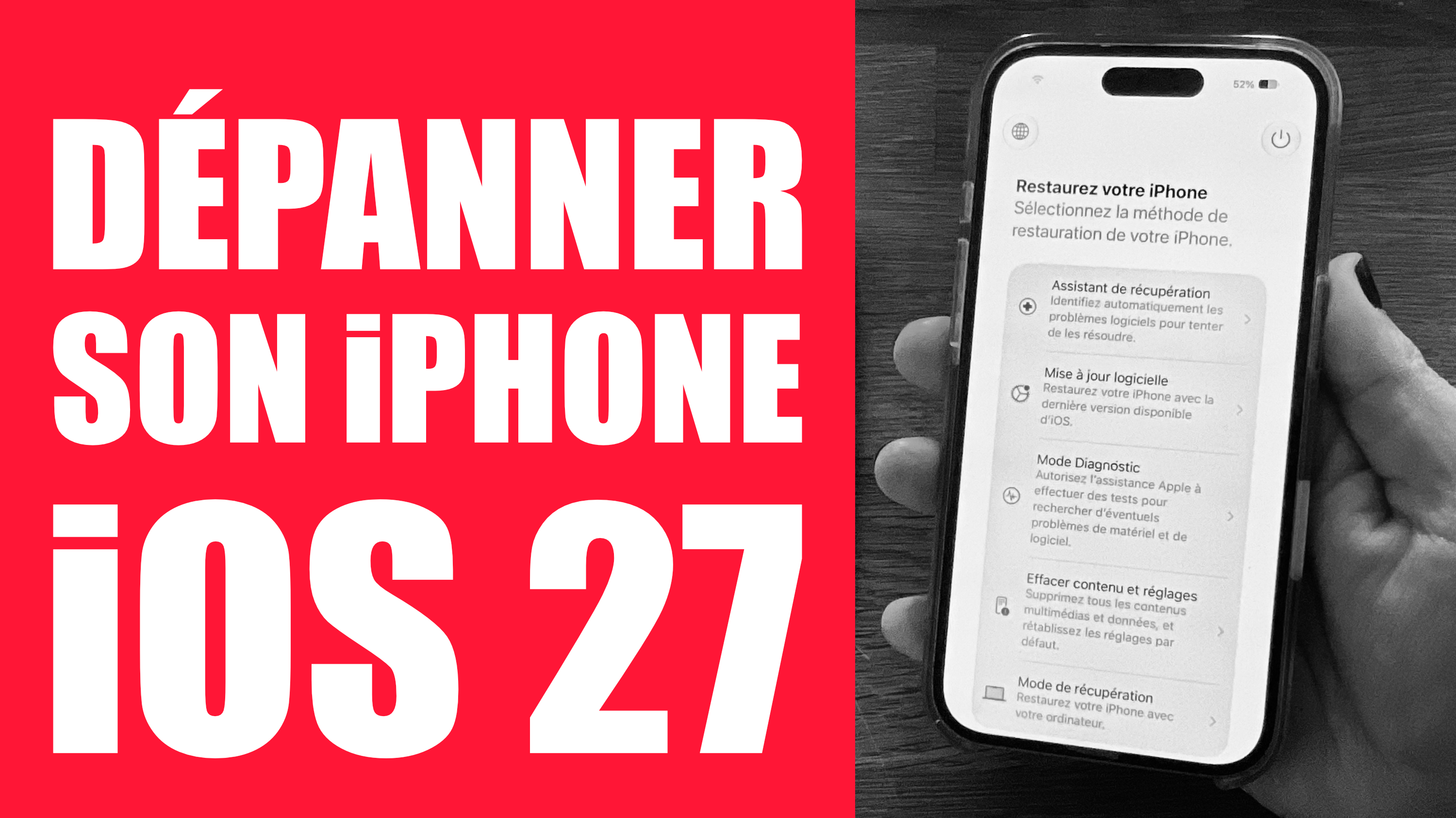 iOS 27 • Dépanner et débloquer son iPhone soi même facilement : freeze, plantage, bugs…